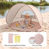 image:imageTiny Land Baby Beach Tent with Pool amp UV Protection Sunset Blush  Large 47 x 31 x 35 Popup Baby Tent with 3 Sand Pockets Easy Folding and Portable Carry Bag for Beach TripsSunset Blush