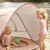 image:imageTiny Land Baby Beach Tent with Pool amp UV Protection Sunset Blush  Large 47 x 31 x 35 Popup Baby Tent with 3 Sand Pockets Easy Folding and Portable Carry Bag for Beach TripsSunset Blush