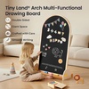 image:imageTiny Land Kids Easel  Large 22x405 Writing Area DoubleSided Magnetic Chalkboard amp Whiteboard Wooden Arch Drawing Board with Stand Toddler Art Easel with Letters amp Animal Magnets