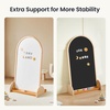 image:imageTiny Land Kids Easel  Large 22x405 Writing Area DoubleSided Magnetic Chalkboard amp Whiteboard Wooden Arch Drawing Board with Stand Toddler Art Easel with Letters amp Animal Magnets