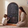 image:imageTiny Land Kids Easel  Large 22x405 Writing Area DoubleSided Magnetic Chalkboard amp Whiteboard Wooden Arch Drawing Board with Stand Toddler Art Easel with Letters amp Animal Magnets