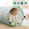 image:imageTiny Land Kids Play Tunnel Tent for Toddlers 69 x 18 Foldable Crawl Toys for Baby Indoor amp Outdoor Pop Up Dog Tunnel with Breathable Mesh BlueGreen