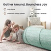 image:imageTiny Land Kids Play Tunnel Tent for Toddlers 69 x 18 Foldable Crawl Toys for Baby Indoor amp Outdoor Pop Up Dog Tunnel with Breathable Mesh BlueGreen