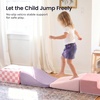 image:imageTiny Land Soft Foam Climbing Blocks for Toddlers 6Piece Baby Foam Climbing Blocks Indoor Playground Climbing Toys Ideal Gift for Kids Activity Crawling and Sliding Foam Play Set Pink PastelPink Pastel