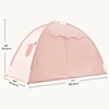 image:imageTiny Land Twin Bed Tent for Kids Breathable Bed Canopy Tent for Girls amp Boys Neutral Cream Play Tent Easy Setup Washable Sleep Space Cozy Dream Playhouse Gift 77 x 40 x 46Pink