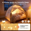 image:imageTiny Land Twin Bed Tent for Kids Breathable Bed Canopy Tent for Girls amp Boys Neutral Cream Play Tent Easy Setup Washable Sleep Space Cozy Dream Playhouse Gift 77 x 40 x 46Cream
