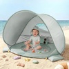 image:imageTiny Land Baby Beach Tent with Pool amp UV Protection Sunset Blush  Large 47 x 31 x 35 Popup Baby Tent with 3 Sand Pockets Easy Folding and Portable Carry Bag for Beach TripsPastel Aqua