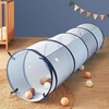 image:imageTiny Land Kids Play Tunnel Tent for Toddlers 69 x 18 Foldable Crawl Toys for Baby Indoor amp Outdoor Pop Up Dog Tunnel with Breathable Mesh BlueBlue