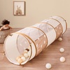 image:imageTiny Land Kids Play Tunnel Tent for Toddlers 69 x 18 Foldable Crawl Toys for Baby Indoor amp Outdoor Pop Up Dog Tunnel with Breathable Mesh BlueKhaki