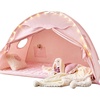 image:imageTiny Land Twin Bed Tent for Kids Breathable Bed Canopy Tent for Girls amp Boys Neutral Cream Play Tent Easy Setup Washable Sleep Space Cozy Dream Playhouse Gift 77 x 40 x 46Pink