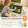 image:imageTiny Land Tabletop Kids Art Easel 5Level Magnetic Drawing BoardGreen