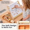 image:imageTiny Land Tabletop Kids Art Easel 5Level Magnetic Drawing BoardOatmeal