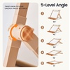 image:imageTiny Land Tabletop Kids Art Easel 5Level Magnetic Drawing BoardOatmeal