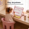 image:imageTiny Land Tabletop Kids Art Easel 5Level Magnetic Drawing BoardPink