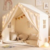 image:imageTiny Land Kids Tent with Mat amp Star Lights Indoor Playhouse Reading Nook